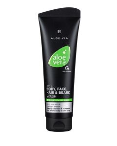 Aloe Vera Mens Essentials 4in1 Körper-, Gesicht-, Haar- und Bart-Shampoo 250 ml
